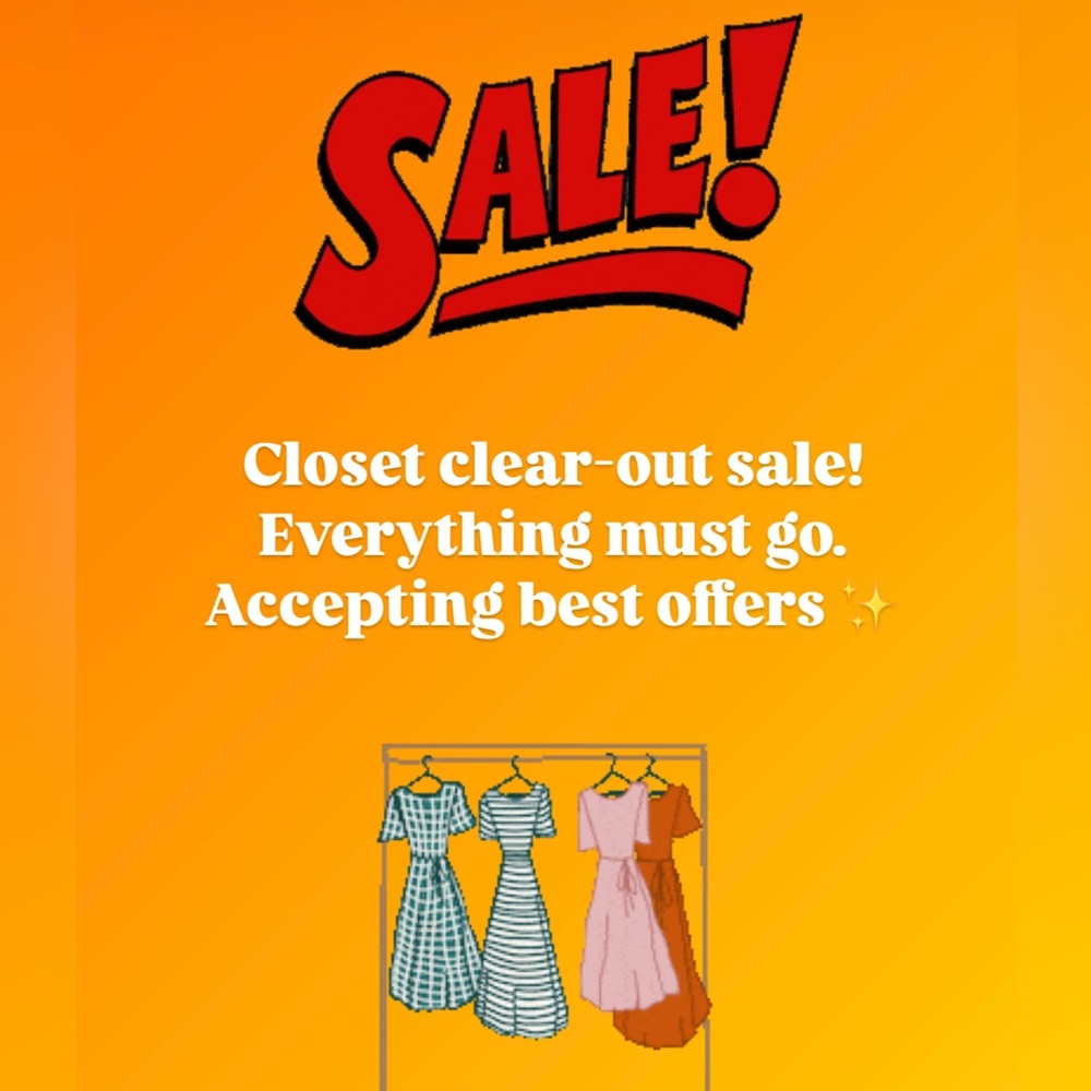 Moving sale - everything must go!